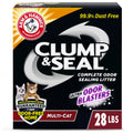 Clump & Seal Cat Litter with Ultra Odor Blasters, Multi-Cat Formula, Scented, 28 Lbs